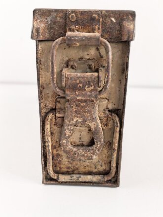 "Patronenkasten 41 für MG" Wehrmacht, Originallack, ungereinigtes Stück