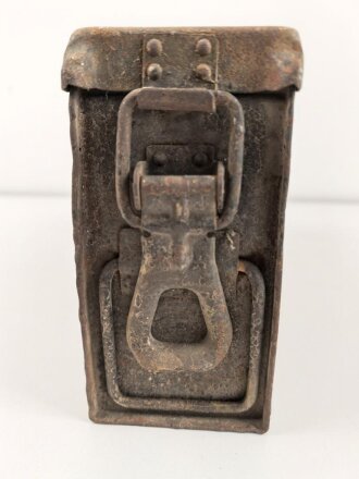 "Patronenkasten 41 für MG" Wehrmacht, Originallack, ungereinigtes Stück