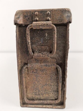 "Patronenkasten 41 für MG" Wehrmacht, Originallack, ungereinigtes Stück