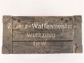 Kasten "Zusatz Waffenmeister Werkzeug Granatwerfer 34" Originallack, ungereingtes Stück