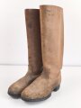 Paar Stiefel für Mannschaften der Kavallerie, Wohl ungetragenes, nicht paariges Paar, Sohlenlänge 29,5cm