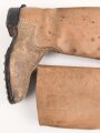 Paar Stiefel für Mannschaften der Kavallerie, Wohl ungetragenes, nicht paariges Paar, Sohlenlänge 29,5cm