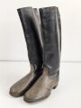 Paar Stiefel für Mannschaften der Kavallerie, Wohl ungetragenes Paar, Sohlenlänge 29cm