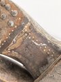 Paar Stiefel für Mannschaften der Wehrmacht. Ungetragenes Paar mit Reichsbetriebsnummer im Schaft. Ungereinigt, Sohlenlänge knapp 31cm