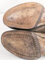 Reichswehr, Paar Stiefel für Mannschaften im Stil des 1. Weltkrieg mit Seitennaht. Ungetragenes Paar,  Variante ohne Absatzeisen und Stiefelnägel. Sohlenlänge 30cm