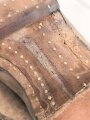 Reichswehr, Paar Stiefel für Mannschaften im Stil des 1. Weltkrieg mit Seitennaht. Ungetragenes Paar,  Variante ohne Absatzeisen und Stiefelnägel. Sohlenlänge 30cm