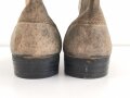 Reichswehr, Paar Stiefel für Mannschaften im Stil des 1. Weltkrieg mit Seitennaht. Ungetragenes Paar,  Variante ohne Absatzeisen und Stiefelnägel. Sohlenlänge 30cm