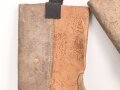 Reichswehr, Paar Stiefel für Mannschaften im Stil des 1. Weltkrieg mit Seitennaht. Ungetragenes Paar,  Variante ohne Absatzeisen und Stiefelnägel. Sohlenlänge 30cm