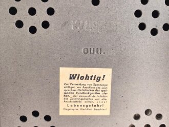 Wehrmacht Lautsprecher klein, Pappe. Sehr guter Gesamtzustand, Funktion nicht geprüft