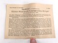 Wehrmacht Lautsprecher klein, Pappe. Sehr guter Gesamtzustand, Funktion nicht geprüft