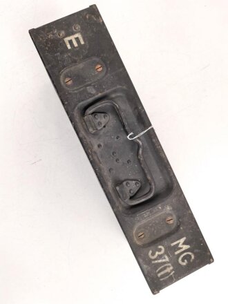 MG 37 (t) , Ergänzungskasten für das von der Wehrmacht vereinnahmte tschechische Maschinengewehr ZB 26. Originallack, ungereinigt