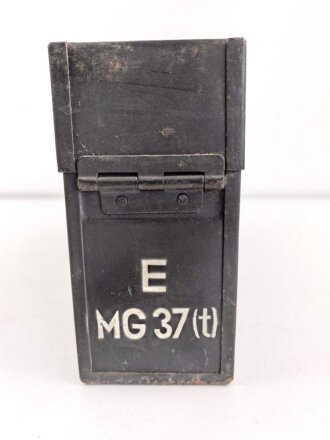 MG 37 (t) , Ergänzungskasten für das von der Wehrmacht vereinnahmte tschechische Maschinengewehr ZB 26. Originallack, ungereinigt