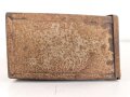 Kasten für Kehlkopfmikrofon in Selbstfahrlafetten und Panzern der Wehrmacht. Originallack, ungereinigt
