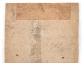1. Weltkrieg, Vorläufiger Ausweis für das Eiserne Kreuz 2. Klasse, ausgestellt am 12.6.1917, dazu das Eiserne Kreuz