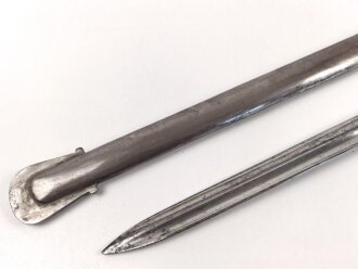 Preussen, Pallasch für Kürassiere Modell 1819 " Russische Form" Eigentumstück in sehr gutem Zustand, Ausführung in Eisen.  Klingenlänge 98cm