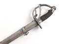 Preussen, Pallasch für Kürassiere Modell 1819 " Russische Form" Eigentumstück in sehr gutem Zustand, Ausführung in Eisen.  Klingenlänge 98cm