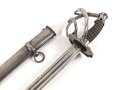 Preussen, Pallasch für Kürassiere Modell 1819 " Russische Form" Eigentumstück in sehr gutem Zustand, Ausführung in Eisen.  Klingenlänge 98cm