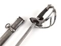 Preussen, Pallasch für Kürassiere Modell 1819 " Russische Form" Eigentumstück in sehr gutem Zustand, Ausführung in Eisen.  Klingenlänge 98cm