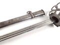 Preussen, Pallasch für Kürassiere Modell 1819 " Russische Form" Eigentumstück in sehr gutem Zustand, Ausführung in Eisen.  Klingenlänge 98cm