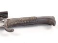 Kaiserliche Schutztruppe, Kurzes Seitengewehr 98 mit Sägerücken. Preussische Abnahme  von 1910, Nummerngleiches Kammerstück