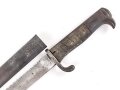 Kaiserliche Schutztruppe, Kurzes Seitengewehr 98 mit Sägerücken. Preussische Abnahme  von 1910, Nummerngleiches Kammerstück
