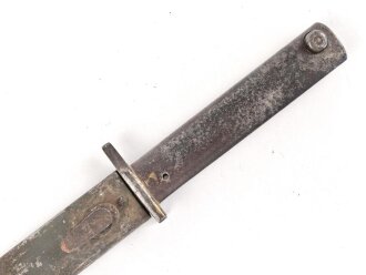 1.Weltkrieg, Ersatz Seitengewehr ( EB32 / EB33) in gutem Gesamtzustand, Truppenstempel " GEB.B.VII 502"