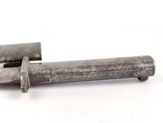 1.Weltkrieg, Ersatz Seitengewehr ( EB32 / EB33) in gutem Gesamtzustand, Truppenstempel " GEB.B.VII 502"