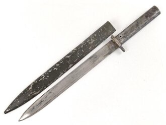 1.Weltkrieg, Ersatz Seitengewehr ( EB32 / EB33) in gutem Gesamtzustand, Truppenstempel " GEB.B.VII 502"