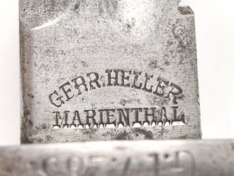 Kaiserreich, Seitengewehr Modell 84/98 mit Sägerücken. Auf dem Klingenrücken keine Abnahme, Kammerstempel "G.17.283". Guter Gesamtzustand