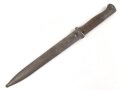 Kaiserreich, Seitengewehr Modell 84/98 mit Sägerücken. Auf dem Klingenrücken keine Abnahme, Kammerstempel "G.17.283". Guter Gesamtzustand