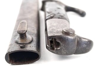 Kaiserreich,  Kurzes Seitengewehr 98 mit Sägerücken.  Kammerstück mit preussischer Abnahme von 1904, Kammerstempel " L.L. 11.31" "Lenk Luftschiff"  laut Jeff Nolls Liste