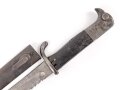 Kaiserreich,  Kurzes Seitengewehr 98 mit Sägerücken.  Kammerstück mit preussischer Abnahme von 1904, Kammerstempel " L.L. 11.31" "Lenk Luftschiff"  laut Jeff Nolls Liste