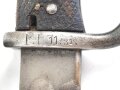 Kaiserreich,  Kurzes Seitengewehr 98 mit Sägerücken.  Kammerstück mit preussischer Abnahme von 1904, Kammerstempel " L.L. 11.31" "Lenk Luftschiff"  laut Jeff Nolls Liste