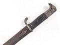 Kaiserreich,  Kurzes Seitengewehr 98 mit Sägerücken.  Kammerstück mit preussischer Abnahme von 1904, Kammerstempel " L.L. 11.31" "Lenk Luftschiff"  laut Jeff Nolls Liste