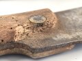 Frankreich 1. Weltkrieg, Machete datiert 1916, so anscheinend an französische Truppen aus dem Senegal ausgegeben. Eher schlechter Zustand, mit defekter Lederscheide