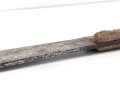 Frankreich 1. Weltkrieg, Machete datiert 1916, so anscheinend an französische Truppen aus dem Senegal ausgegeben. Eher schlechter Zustand, mit defekter Lederscheide