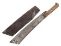 Frankreich 1. Weltkrieg, Machete datiert 1916, so anscheinend an französische Truppen aus dem Senegal ausgegeben. Eher schlechter Zustand, mit defekter Lederscheide