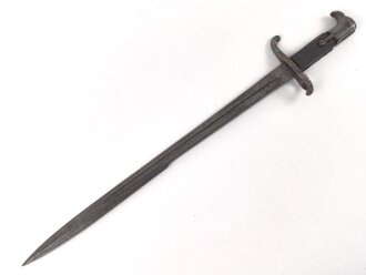 Preussen, Hirschfänger für Jägerbüchse Modell 1865, nicht ausgebuchst. Kammerstück mit Truppenstempel.