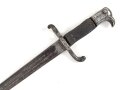 Preussen, Hirschfänger für Jägerbüchse Modell 1865, nicht ausgebuchst. Kammerstück mit Truppenstempel.