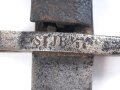 Preussen, Hirschfänger für Jägerbüchse Modell 1865, nicht ausgebuchst. Kammerstück mit Truppenstempel.