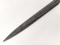 Preussen, Hirschfänger für Jägerbüchse Modell 1865, nicht ausgebuchst. Kammerstück mit Truppenstempel.