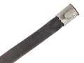 Preussen,  Lederscheide für einenHirschfänger zur Jägerbüchse Modell 1865 oder 1871. Leder geschrumpft, Gesamtlänge 51,5cm