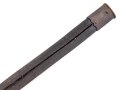 Preussen,  Lederscheide für einen Hirschfänger zur Jägerbüchse Modell 1865 oder 1871. Leder geschrumpft, Gesamtlänge 52cm
