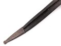Preussen,  Lederscheide für einen Hirschfänger zur Jägerbüchse Modell 1865 oder 1871. Leder geschrumpft, Gesamtlänge 52cm