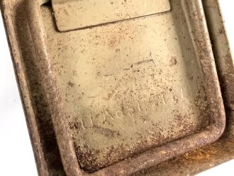 Kasten "Werkzeug" Wehrmacht, für den kleinen Waffenmeister Werkzeugsatz. Originallack, ungereinigtes Stück
