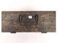 1.Weltkrieg, Transportkasten für 2 Trommelmagazine für MG08 und 08/15. Ungereinigtes Stück