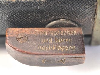 1. Weltkrieg, eiserner Armeefernsprecher in gutem Gesamtzustand, Funktion nicht geprüft