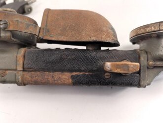 1. Weltkrieg, eiserner Armeefernsprecher , ungereinigtes Stück, Funktion nicht geprüft
