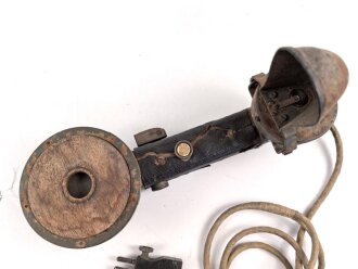 1. Weltkrieg, eiserner Armeefernsprecher , ungereinigtes...