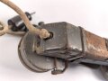 1. Weltkrieg, eiserner Armeefernsprecher , ungereinigtes Stück, Funktion nicht geprüft